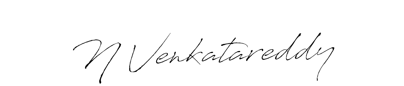 Make a beautiful signature design for name N Venkatareddy. With this signature (Antro_Vectra) style, you can create a handwritten signature for free. N Venkatareddy signature style 6 images and pictures png