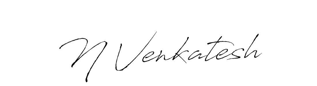 N Venkatesh stylish signature style. Best Handwritten Sign (Antro_Vectra) for my name. Handwritten Signature Collection Ideas for my name N Venkatesh. N Venkatesh signature style 6 images and pictures png