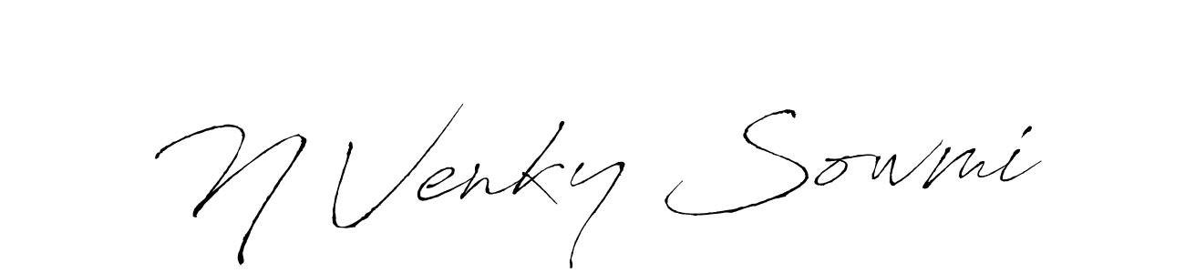 Design your own signature with our free online signature maker. With this signature software, you can create a handwritten (Antro_Vectra) signature for name N Venky Sowmi. N Venky Sowmi signature style 6 images and pictures png