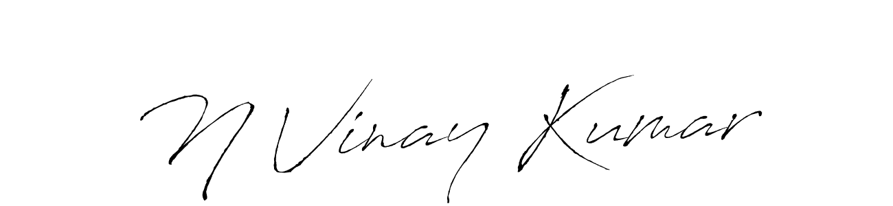 Design your own signature with our free online signature maker. With this signature software, you can create a handwritten (Antro_Vectra) signature for name N Vinay Kumar. N Vinay Kumar signature style 6 images and pictures png