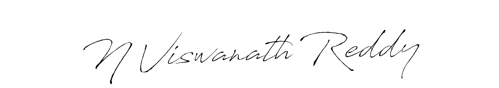 The best way (Antro_Vectra) to make a short signature is to pick only two or three words in your name. The name N Viswanath Reddy include a total of six letters. For converting this name. N Viswanath Reddy signature style 6 images and pictures png