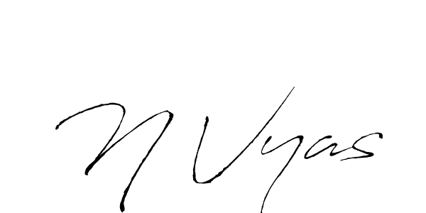 It looks lik you need a new signature style for name N Vyas. Design unique handwritten (Antro_Vectra) signature with our free signature maker in just a few clicks. N Vyas signature style 6 images and pictures png