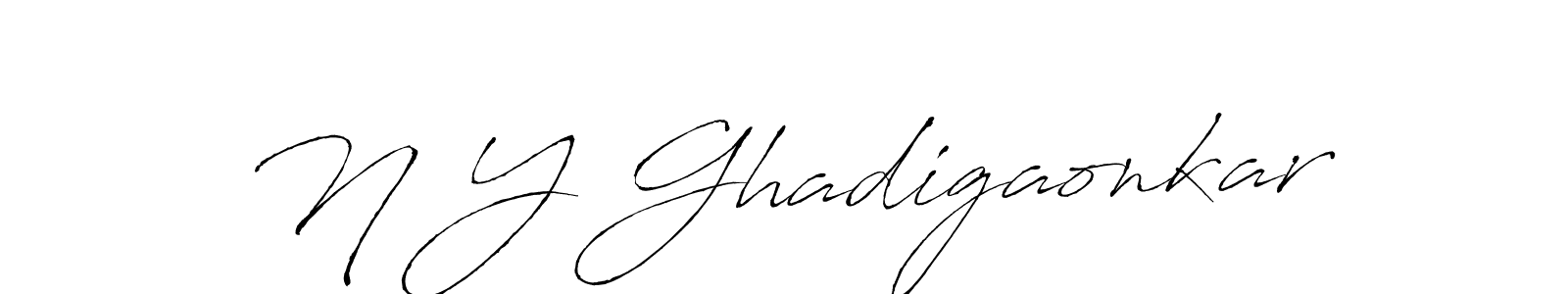 Make a beautiful signature design for name N Y Ghadigaonkar. Use this online signature maker to create a handwritten signature for free. N Y Ghadigaonkar signature style 6 images and pictures png