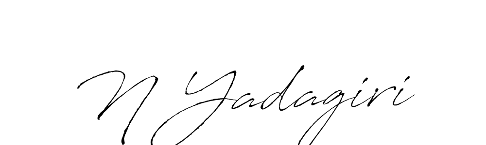 Use a signature maker to create a handwritten signature online. With this signature software, you can design (Antro_Vectra) your own signature for name N Yadagiri. N Yadagiri signature style 6 images and pictures png