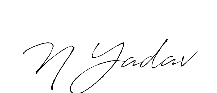 You can use this online signature creator to create a handwritten signature for the name N Yadav. This is the best online autograph maker. N Yadav signature style 6 images and pictures png