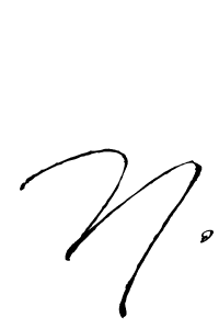 Design your own signature with our free online signature maker. With this signature software, you can create a handwritten (Antro_Vectra) signature for name N.. N. signature style 6 images and pictures png