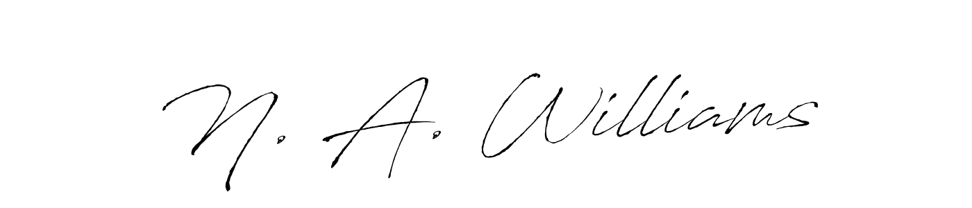 You can use this online signature creator to create a handwritten signature for the name N. A. Williams. This is the best online autograph maker. N. A. Williams signature style 6 images and pictures png