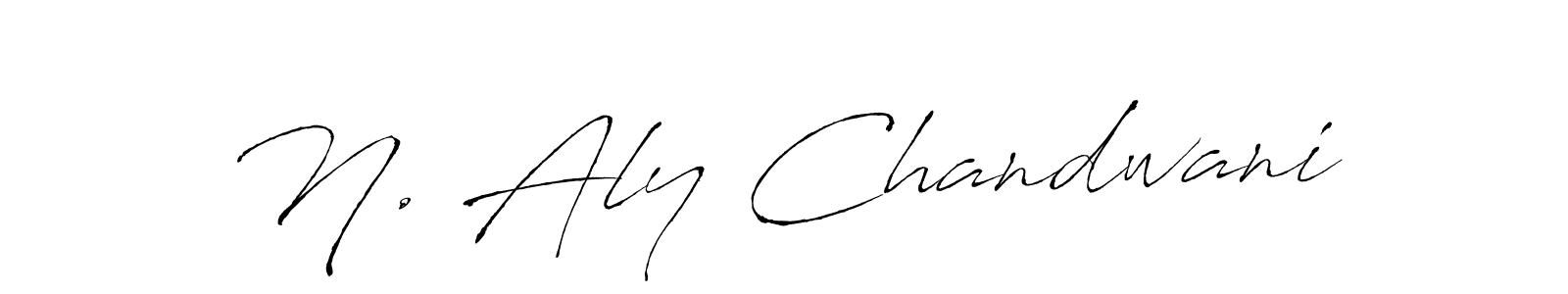 Design your own signature with our free online signature maker. With this signature software, you can create a handwritten (Antro_Vectra) signature for name N. Aly Chandwani. N. Aly Chandwani signature style 6 images and pictures png