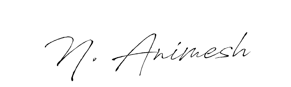 The best way (Antro_Vectra) to make a short signature is to pick only two or three words in your name. The name N. Animesh include a total of six letters. For converting this name. N. Animesh signature style 6 images and pictures png