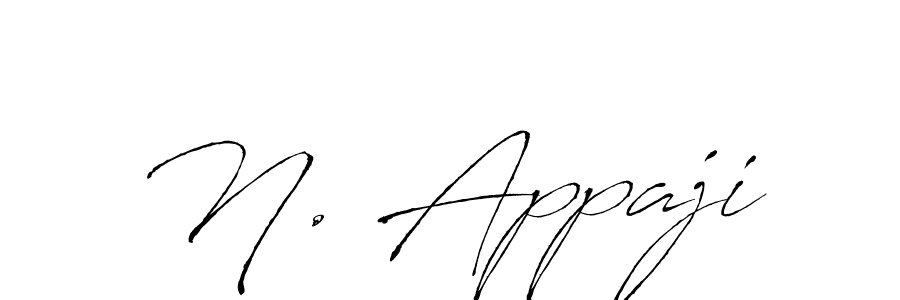 How to make N. Appaji name signature. Use Antro_Vectra style for creating short signs online. This is the latest handwritten sign. N. Appaji signature style 6 images and pictures png