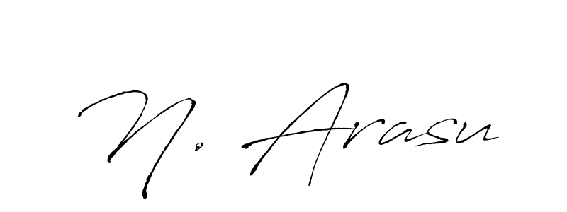 How to make N. Arasu name signature. Use Antro_Vectra style for creating short signs online. This is the latest handwritten sign. N. Arasu signature style 6 images and pictures png