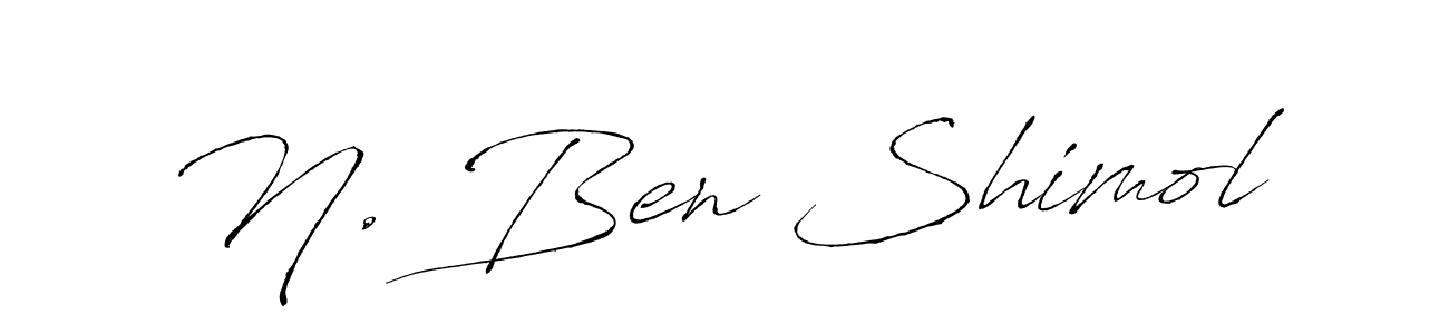 Antro_Vectra is a professional signature style that is perfect for those who want to add a touch of class to their signature. It is also a great choice for those who want to make their signature more unique. Get N. Ben Shimol name to fancy signature for free. N. Ben Shimol signature style 6 images and pictures png