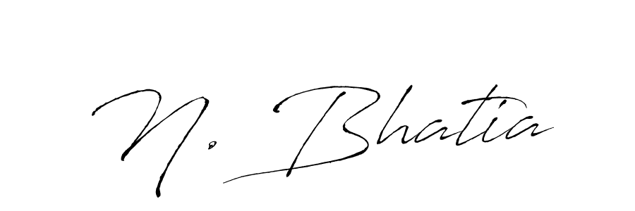 Use a signature maker to create a handwritten signature online. With this signature software, you can design (Antro_Vectra) your own signature for name N. Bhatia. N. Bhatia signature style 6 images and pictures png