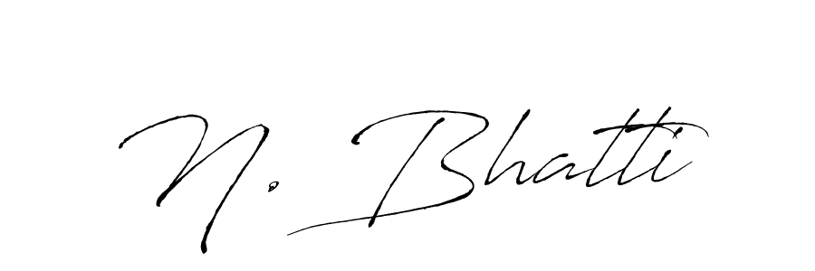 Also You can easily find your signature by using the search form. We will create N. Bhatti name handwritten signature images for you free of cost using Antro_Vectra sign style. N. Bhatti signature style 6 images and pictures png