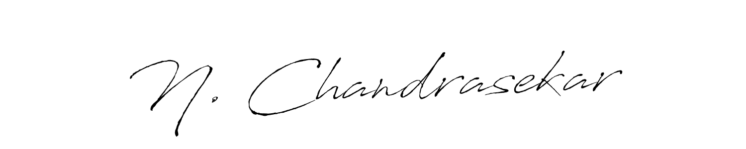 Create a beautiful signature design for name N. Chandrasekar. With this signature (Antro_Vectra) fonts, you can make a handwritten signature for free. N. Chandrasekar signature style 6 images and pictures png