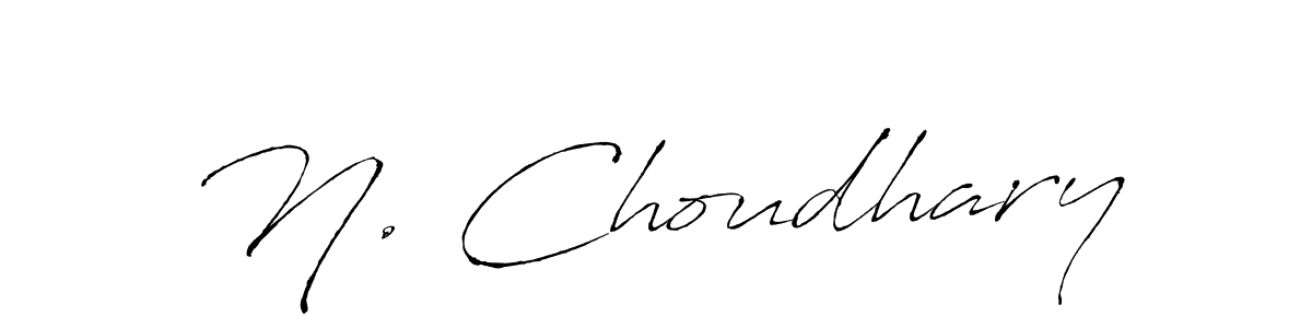 This is the best signature style for the N. Choudhary name. Also you like these signature font (Antro_Vectra). Mix name signature. N. Choudhary signature style 6 images and pictures png