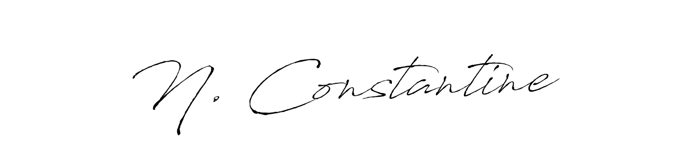 Design your own signature with our free online signature maker. With this signature software, you can create a handwritten (Antro_Vectra) signature for name N. Constantine. N. Constantine signature style 6 images and pictures png