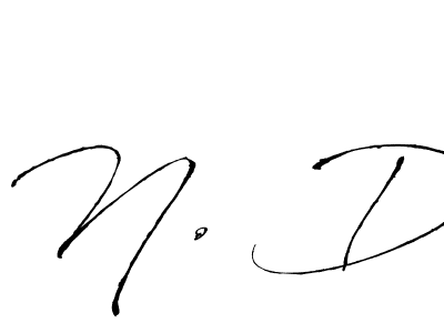 Similarly Antro_Vectra is the best handwritten signature design. Signature creator online .You can use it as an online autograph creator for name N. D. N. D signature style 6 images and pictures png