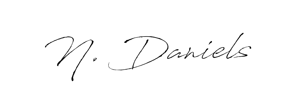 How to make N. Daniels signature? Antro_Vectra is a professional autograph style. Create handwritten signature for N. Daniels name. N. Daniels signature style 6 images and pictures png