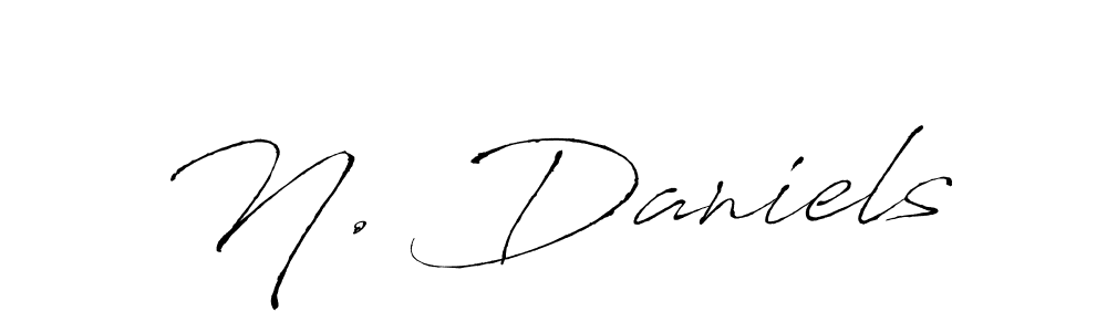 Use a signature maker to create a handwritten signature online. With this signature software, you can design (Antro_Vectra) your own signature for name N. Daniels. N. Daniels signature style 6 images and pictures png