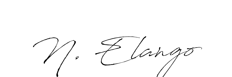 Similarly Antro_Vectra is the best handwritten signature design. Signature creator online .You can use it as an online autograph creator for name N. Elango. N. Elango signature style 6 images and pictures png