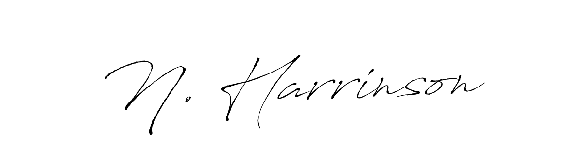 Use a signature maker to create a handwritten signature online. With this signature software, you can design (Antro_Vectra) your own signature for name N. Harrinson. N. Harrinson signature style 6 images and pictures png