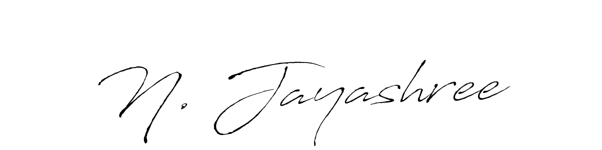 Make a beautiful signature design for name N. Jayashree. With this signature (Antro_Vectra) style, you can create a handwritten signature for free. N. Jayashree signature style 6 images and pictures png