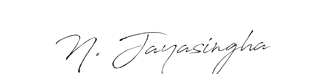 Make a beautiful signature design for name N. Jayasingha. With this signature (Antro_Vectra) style, you can create a handwritten signature for free. N. Jayasingha signature style 6 images and pictures png