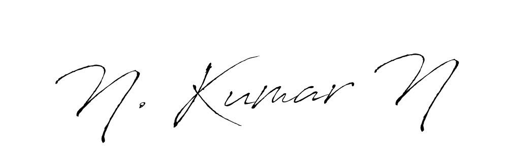 Create a beautiful signature design for name N. Kumar N. With this signature (Antro_Vectra) fonts, you can make a handwritten signature for free. N. Kumar N signature style 6 images and pictures png