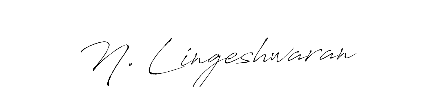 You should practise on your own different ways (Antro_Vectra) to write your name (N. Lingeshwaran) in signature. don't let someone else do it for you. N. Lingeshwaran signature style 6 images and pictures png