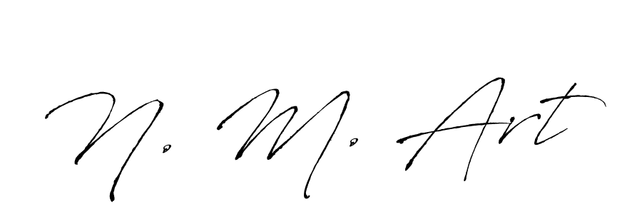 How to make N. M. Art signature? Antro_Vectra is a professional autograph style. Create handwritten signature for N. M. Art name. N. M. Art signature style 6 images and pictures png