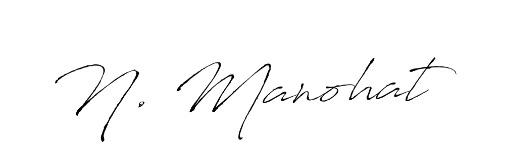 You should practise on your own different ways (Antro_Vectra) to write your name (N. Manohat) in signature. don't let someone else do it for you. N. Manohat signature style 6 images and pictures png