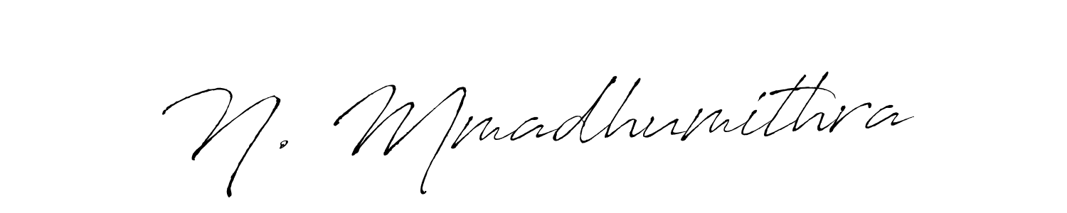 N. Mmadhumithra stylish signature style. Best Handwritten Sign (Antro_Vectra) for my name. Handwritten Signature Collection Ideas for my name N. Mmadhumithra. N. Mmadhumithra signature style 6 images and pictures png