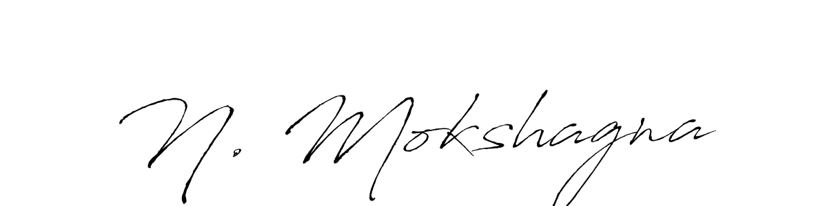 Create a beautiful signature design for name N. Mokshagna. With this signature (Antro_Vectra) fonts, you can make a handwritten signature for free. N. Mokshagna signature style 6 images and pictures png