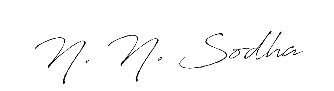 Antro_Vectra is a professional signature style that is perfect for those who want to add a touch of class to their signature. It is also a great choice for those who want to make their signature more unique. Get N. N. Sodha name to fancy signature for free. N. N. Sodha signature style 6 images and pictures png