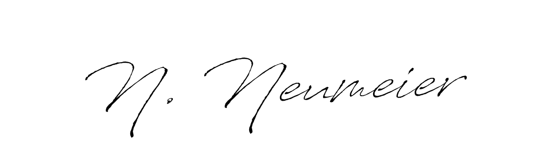 Design your own signature with our free online signature maker. With this signature software, you can create a handwritten (Antro_Vectra) signature for name N. Neumeier. N. Neumeier signature style 6 images and pictures png