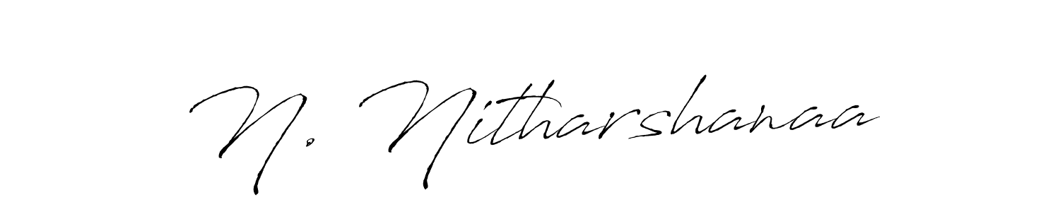 Similarly Antro_Vectra is the best handwritten signature design. Signature creator online .You can use it as an online autograph creator for name N. Nitharshanaa. N. Nitharshanaa signature style 6 images and pictures png
