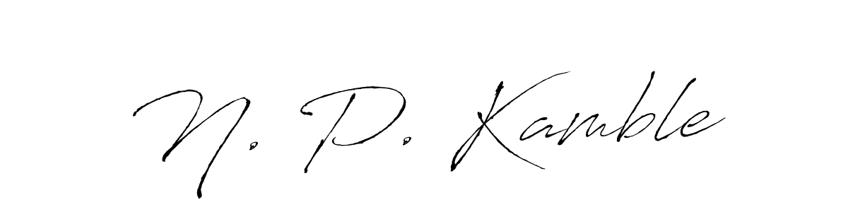 Also You can easily find your signature by using the search form. We will create N. P. Kamble name handwritten signature images for you free of cost using Antro_Vectra sign style. N. P. Kamble signature style 6 images and pictures png