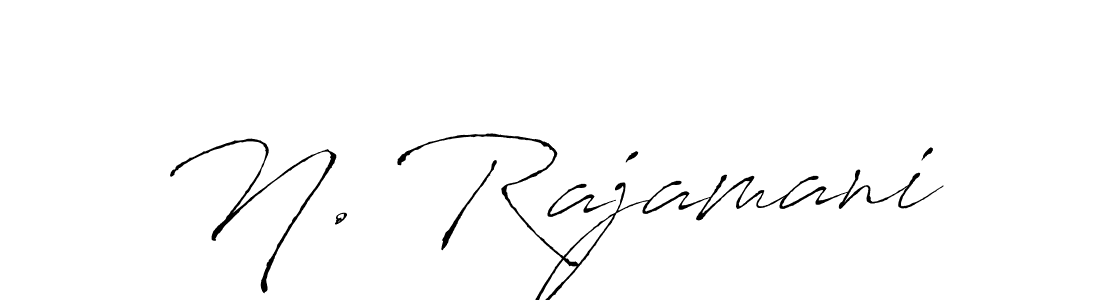 The best way (Antro_Vectra) to make a short signature is to pick only two or three words in your name. The name N. Rajamani include a total of six letters. For converting this name. N. Rajamani signature style 6 images and pictures png