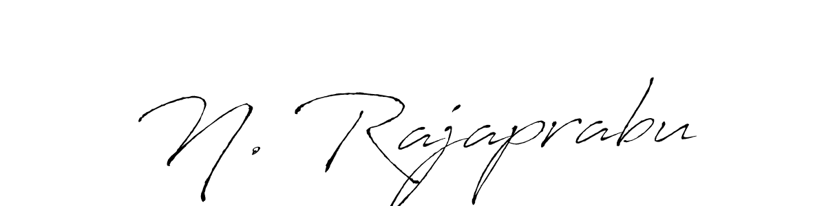 if you are searching for the best signature style for your name N. Rajaprabu. so please give up your signature search. here we have designed multiple signature styles  using Antro_Vectra. N. Rajaprabu signature style 6 images and pictures png