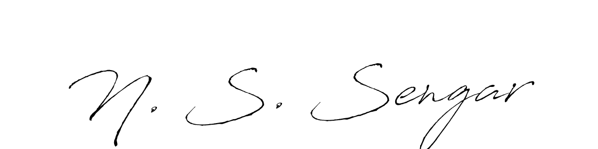 Similarly Antro_Vectra is the best handwritten signature design. Signature creator online .You can use it as an online autograph creator for name N. S. Sengar. N. S. Sengar signature style 6 images and pictures png