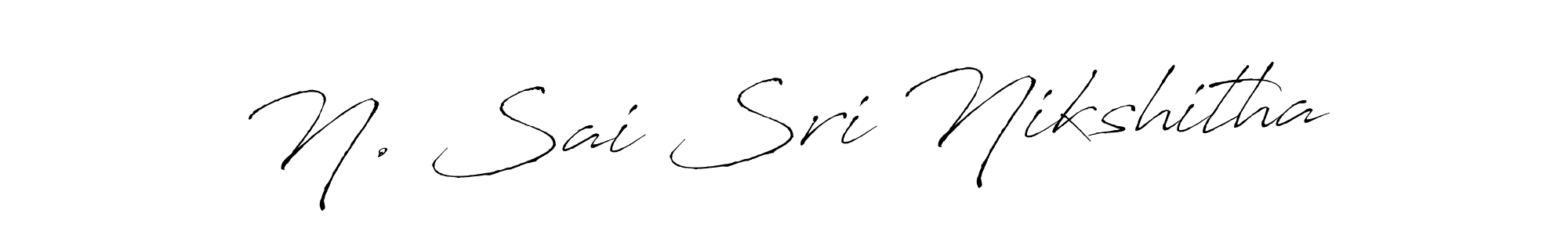 Make a beautiful signature design for name N. Sai Sri Nikshitha. With this signature (Antro_Vectra) style, you can create a handwritten signature for free. N. Sai Sri Nikshitha signature style 6 images and pictures png