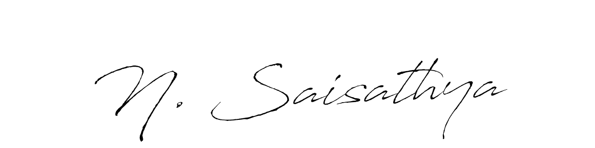 Use a signature maker to create a handwritten signature online. With this signature software, you can design (Antro_Vectra) your own signature for name N. Saisathya. N. Saisathya signature style 6 images and pictures png