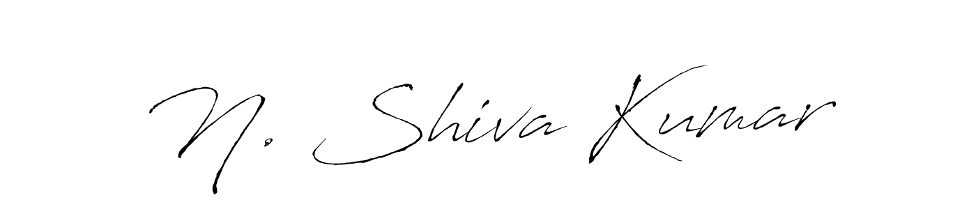 Create a beautiful signature design for name N. Shiva Kumar. With this signature (Antro_Vectra) fonts, you can make a handwritten signature for free. N. Shiva Kumar signature style 6 images and pictures png