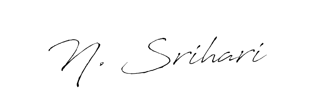 if you are searching for the best signature style for your name N. Srihari. so please give up your signature search. here we have designed multiple signature styles  using Antro_Vectra. N. Srihari signature style 6 images and pictures png
