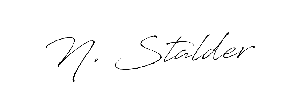 How to make N. Stalder name signature. Use Antro_Vectra style for creating short signs online. This is the latest handwritten sign. N. Stalder signature style 6 images and pictures png