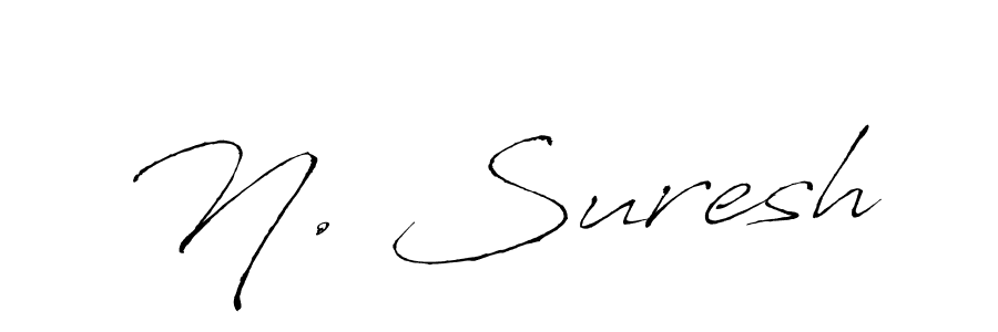 You should practise on your own different ways (Antro_Vectra) to write your name (N. Suresh) in signature. don't let someone else do it for you. N. Suresh signature style 6 images and pictures png