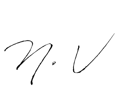 if you are searching for the best signature style for your name N. V. so please give up your signature search. here we have designed multiple signature styles  using Antro_Vectra. N. V signature style 6 images and pictures png