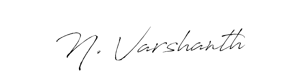 Design your own signature with our free online signature maker. With this signature software, you can create a handwritten (Antro_Vectra) signature for name N. Varshanth. N. Varshanth signature style 6 images and pictures png