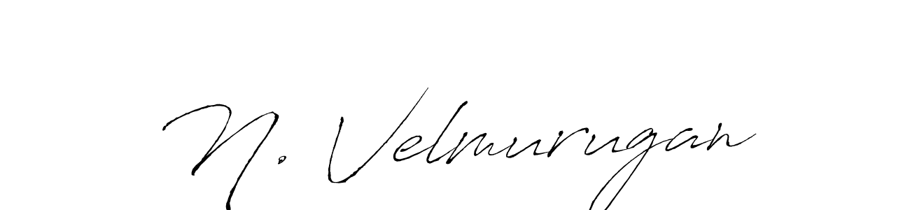 Create a beautiful signature design for name N. Velmurugan. With this signature (Antro_Vectra) fonts, you can make a handwritten signature for free. N. Velmurugan signature style 6 images and pictures png